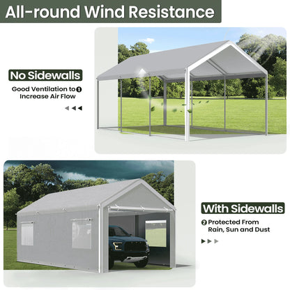 10x20 Ft, Heavy Duty Car Canopy