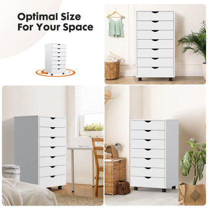 7-Drawer Storage Cabinet on Wheels