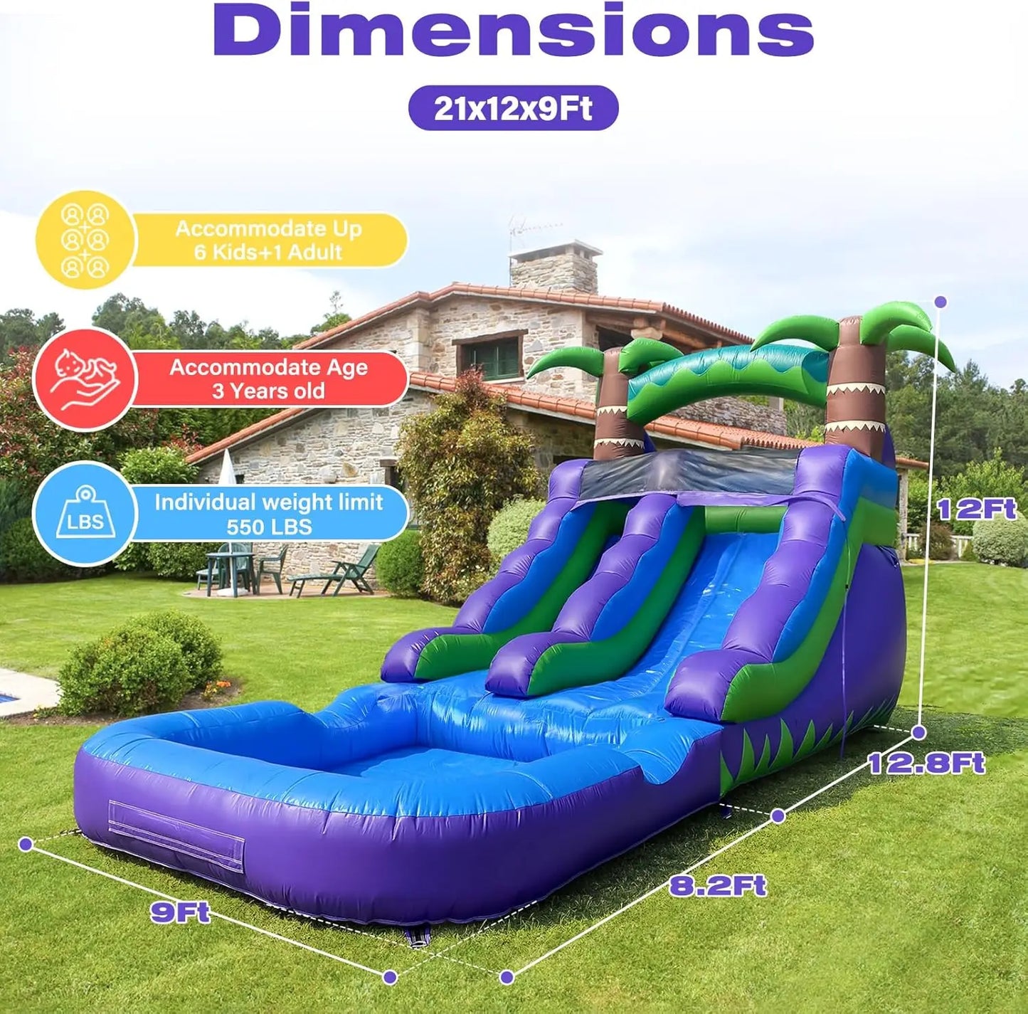 Inflatable Commercial Grade Water Slide