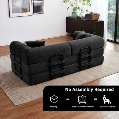 Foldable Convertible Futon Sleeper Sofa Bed