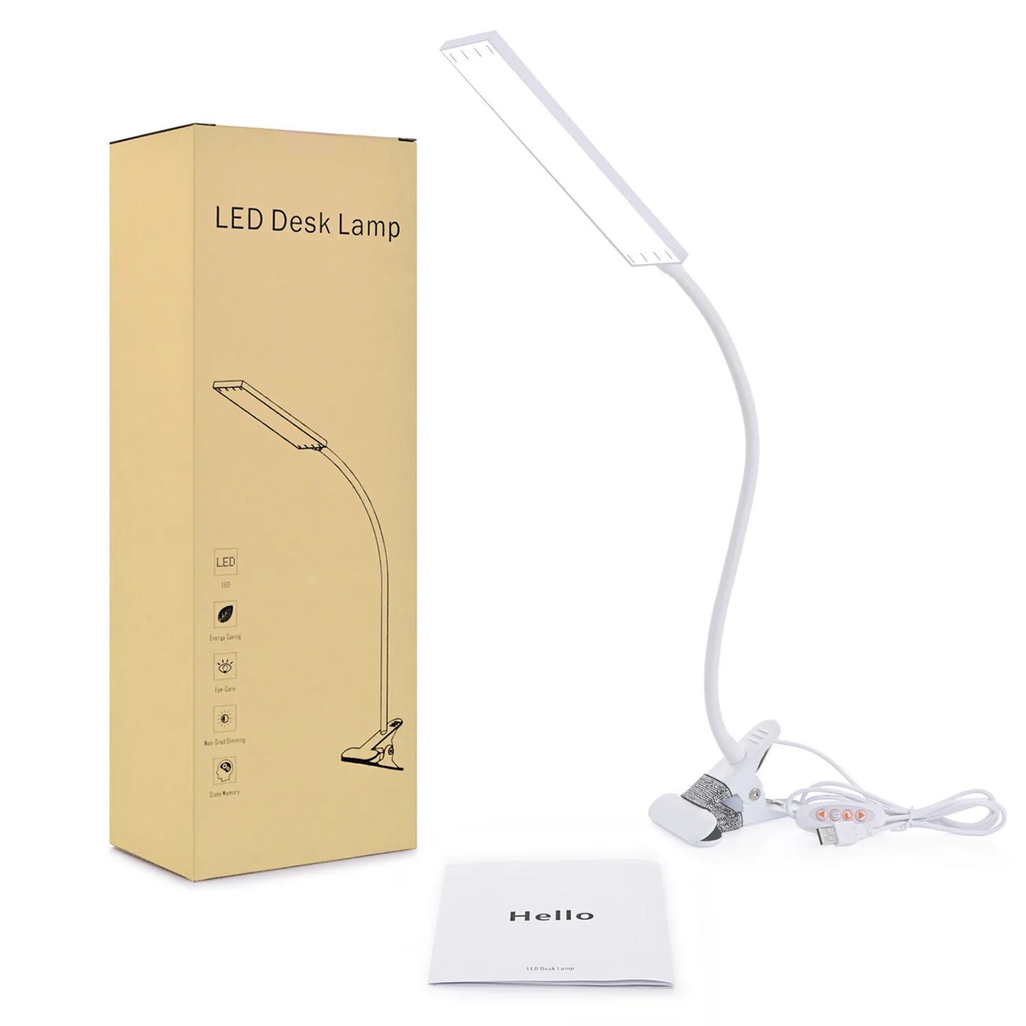 Clip on Desk Lamp with 3 Modes