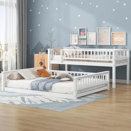 Twin-XL Over Queen Bunk Bed