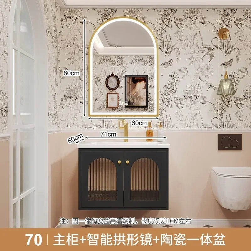 European Retro Washbasin Bathroom Vanity