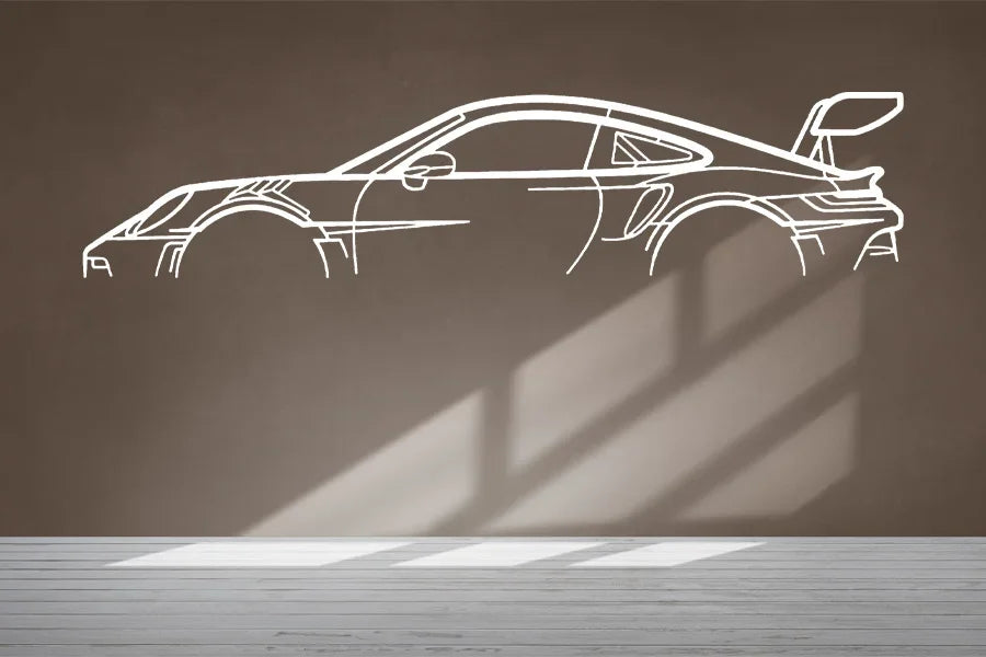 Car Silhouette Wall Art Sticker, Vinyl