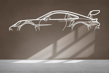 Car Silhouette Wall Art Sticker, Vinyl
