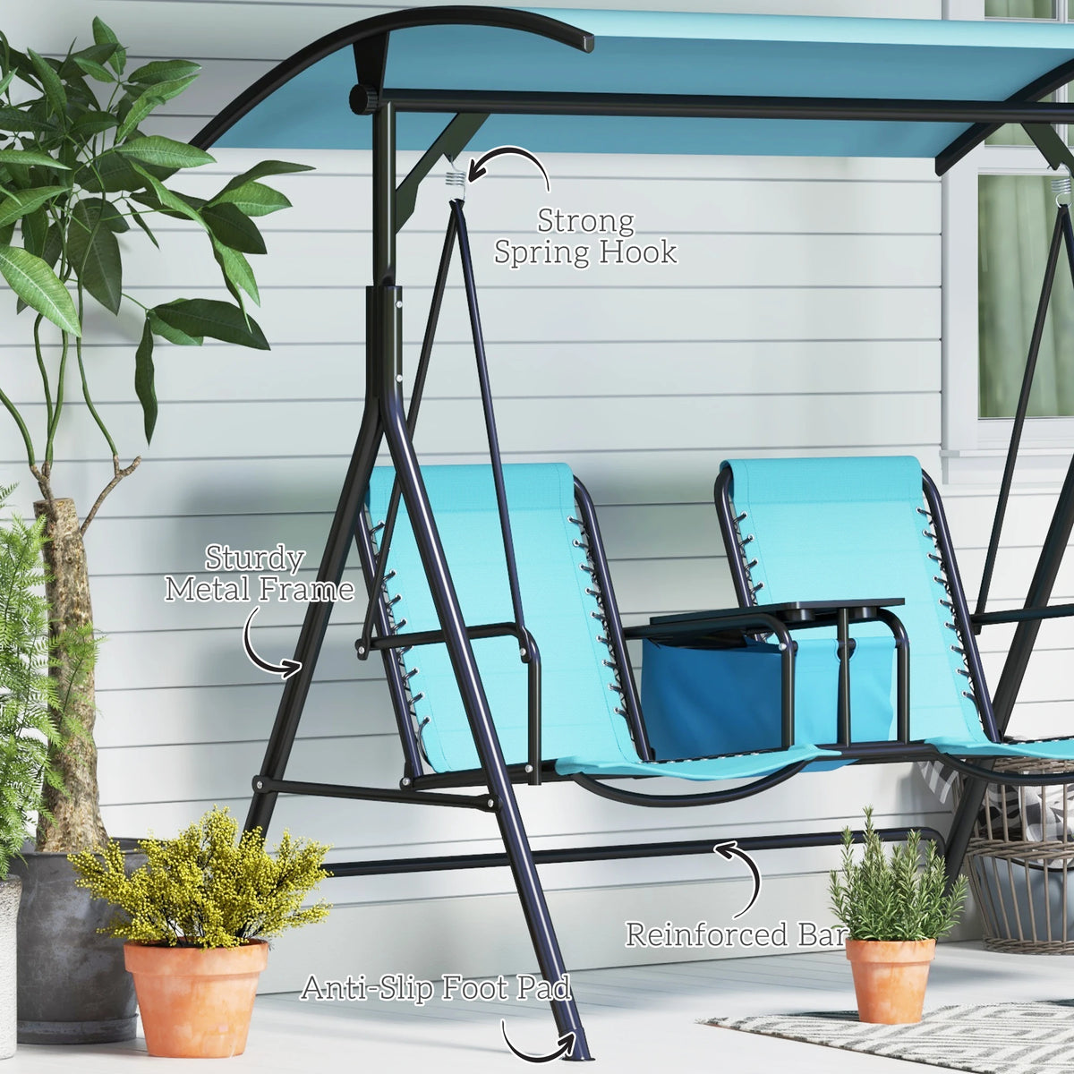 2 Person Outdoor Swing