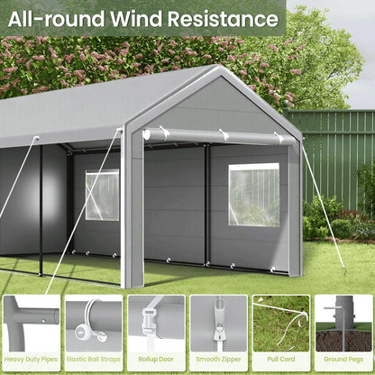 10x20 Ft, Heavy Duty Car Canopy