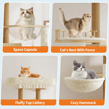 Cat Tree With Litter Box Enclosure