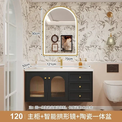 European Retro Washbasin Bathroom Vanity