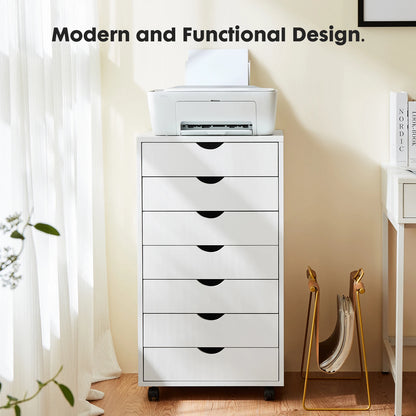 7-Drawer Storage Cabinet on Wheels