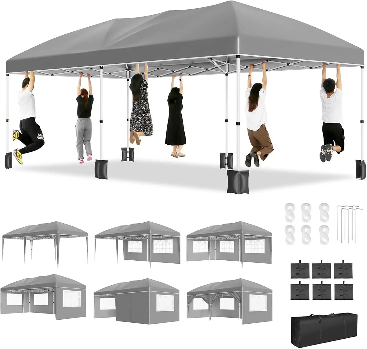 10x20ft Pop‑Up Canopy Tent