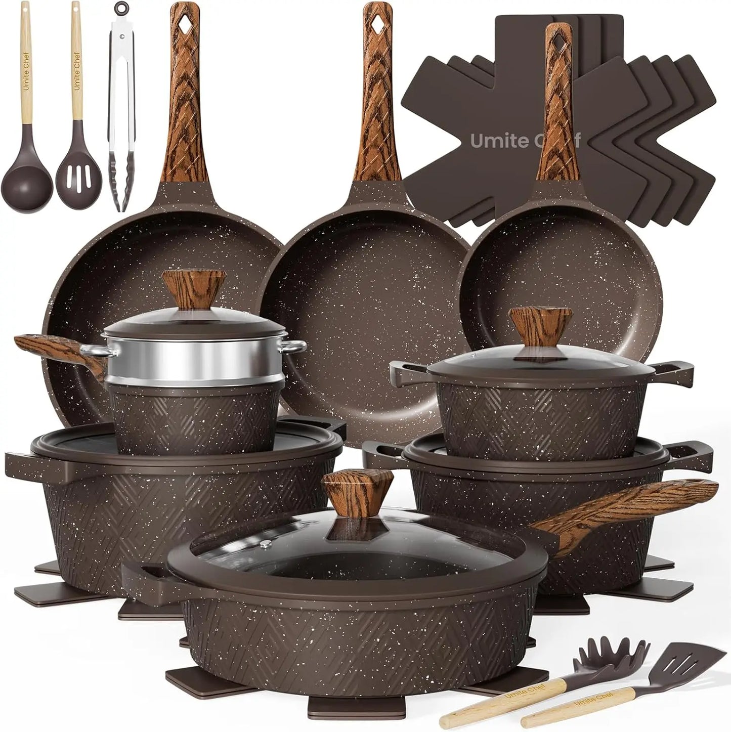 26PCS Pots and Pans Set Non Stick