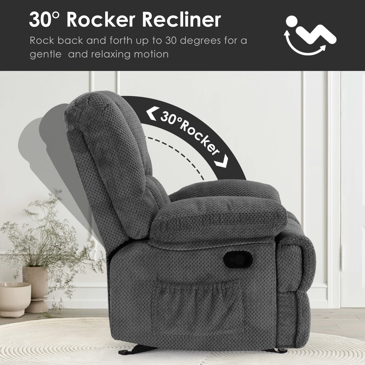 Oversized Rocker Recliner Chair