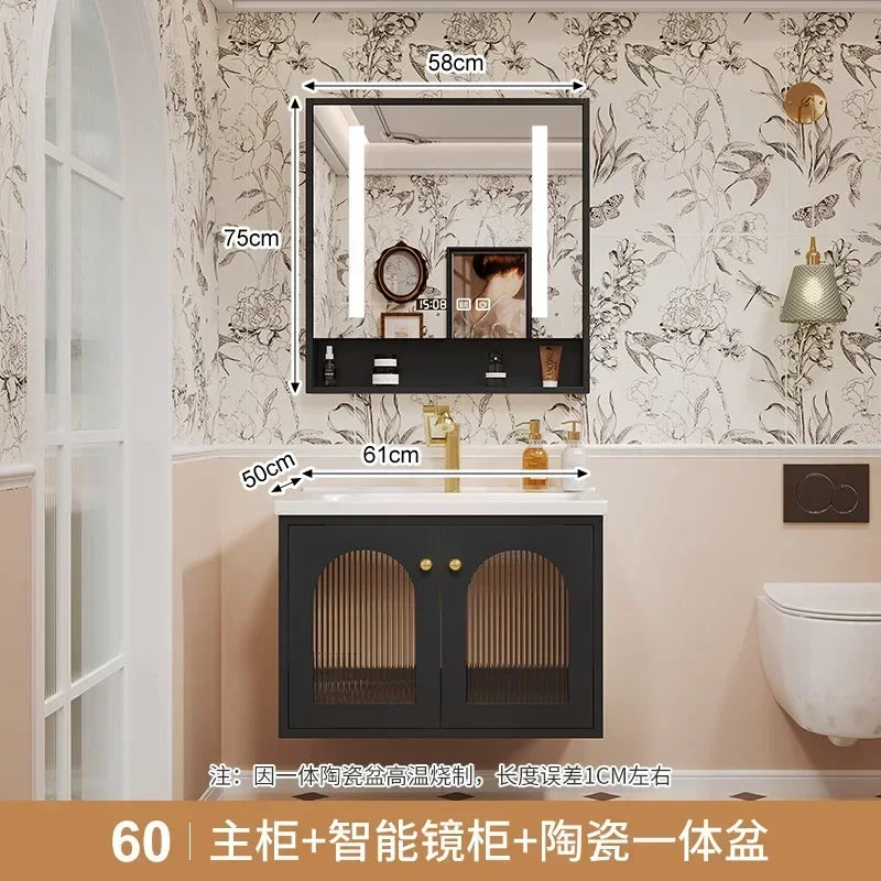 European Retro Washbasin Bathroom Vanity