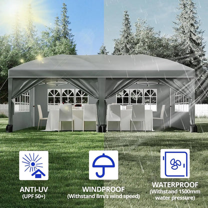 10x20ft Pop‑Up Canopy Tent