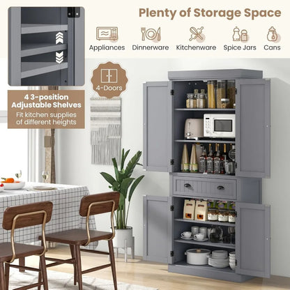 72” Tall Kitchen Pantry Cabinet
