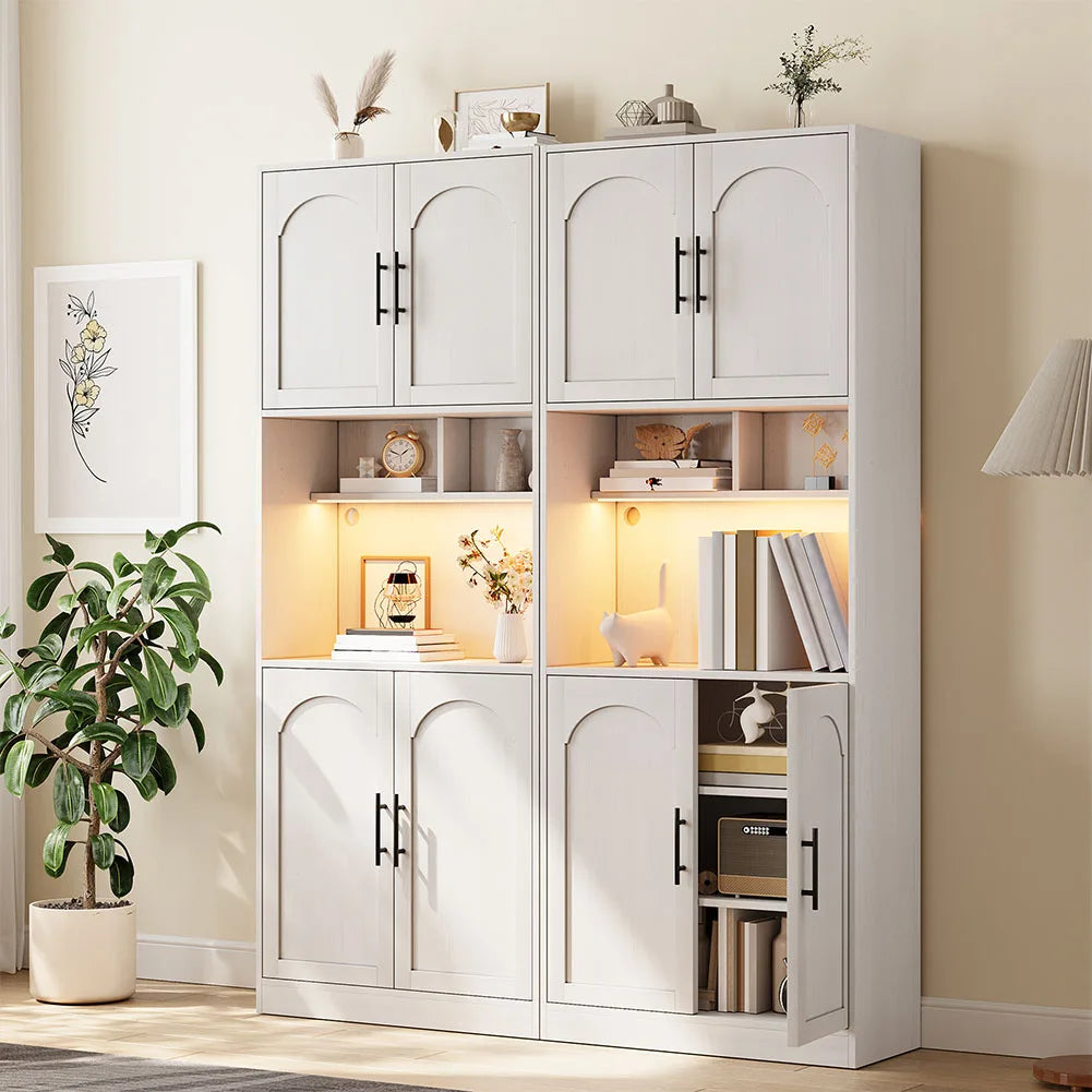 Farmhouse Large Wood Storage Cabinet
