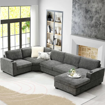 Modern U Shaped Cloud Couch Set