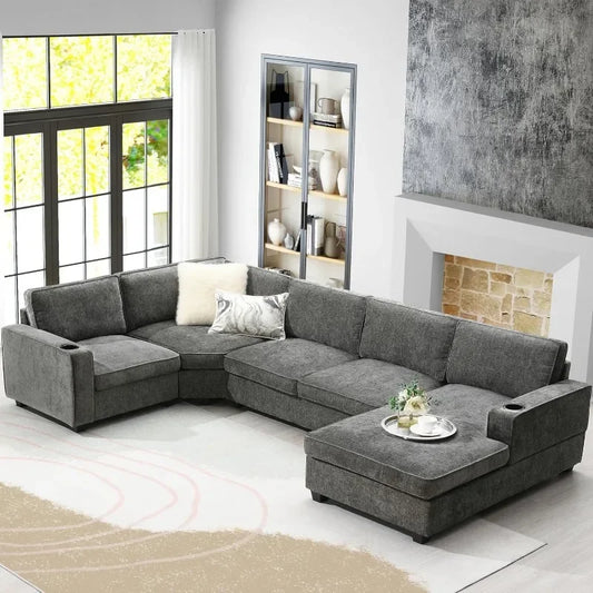 Modern U Shaped Cloud Couch Set