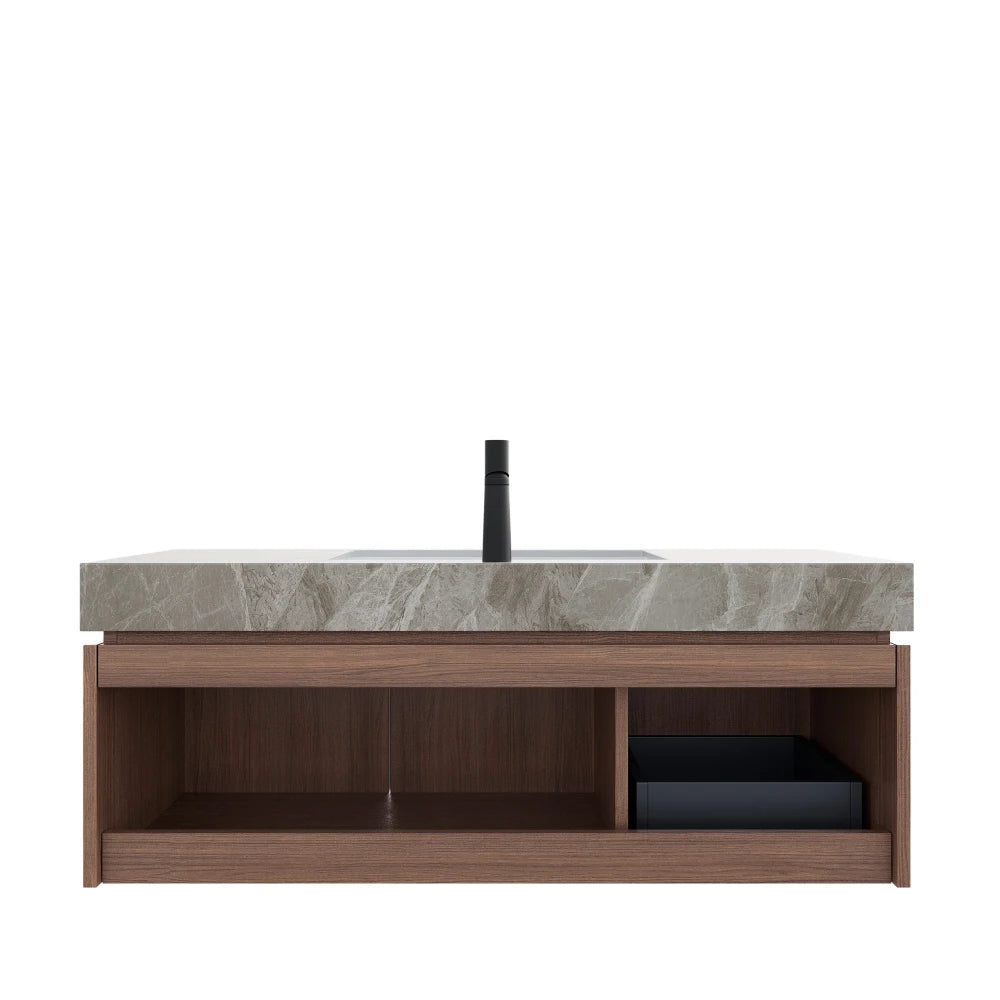 48" Bathroom Vanity with Sink, Wall-Mounted
