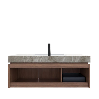 48" Bathroom Vanity with Sink, Wall-Mounted