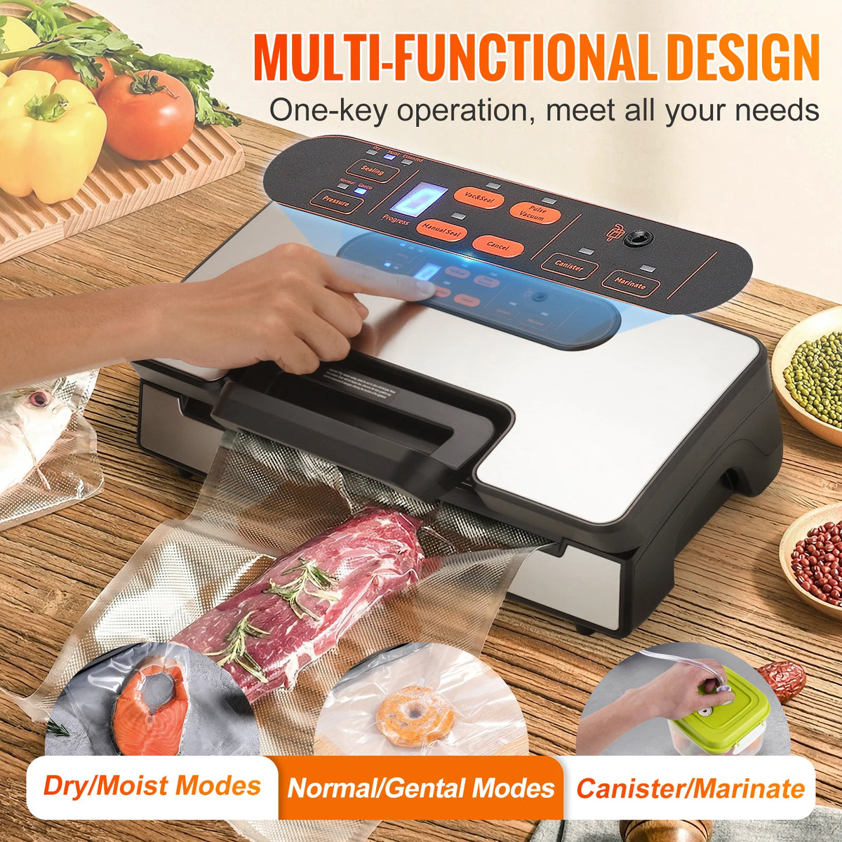 Vacuum Sealer Food Packaging Machine