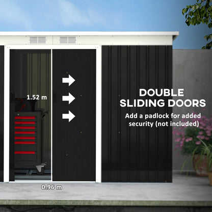 9' X 4' Metal Outdoor Storage Shed