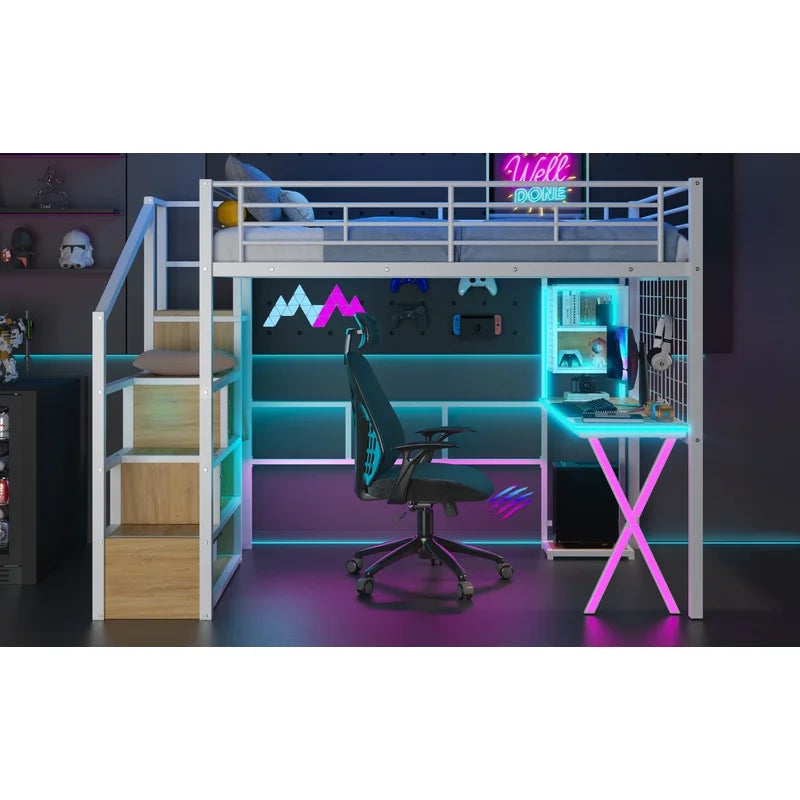 Loft Bed with Desk
