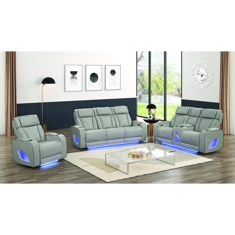 Modern Upholstered  3-Piece Living Room Set