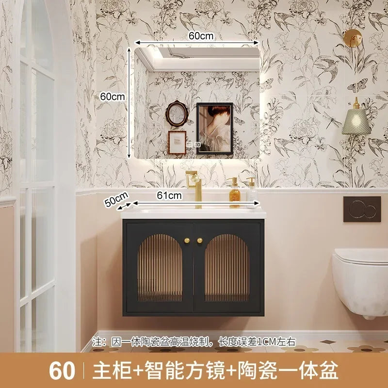 European Retro Washbasin Bathroom Vanity