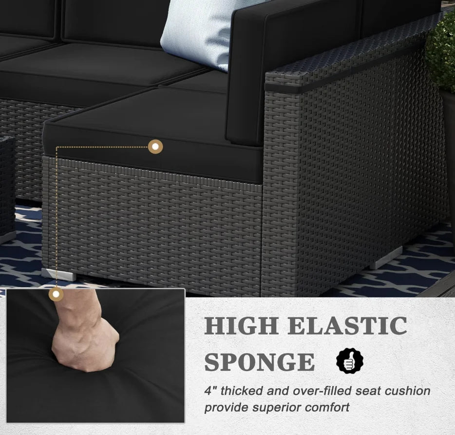 Patio Furniture with 44" Gas Fire Pit