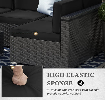 Patio Furniture with 44" Gas Fire Pit