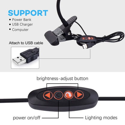 Clip on Desk Lamp with 3 Modes