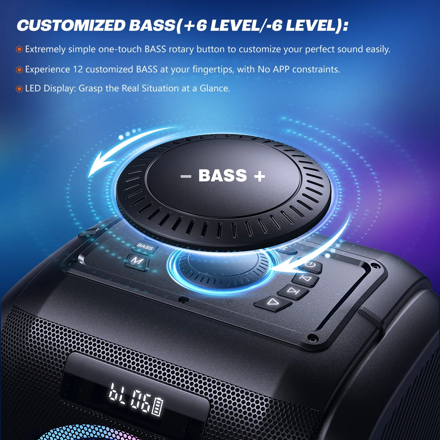 Large Bluetooth Speaker, Wireless