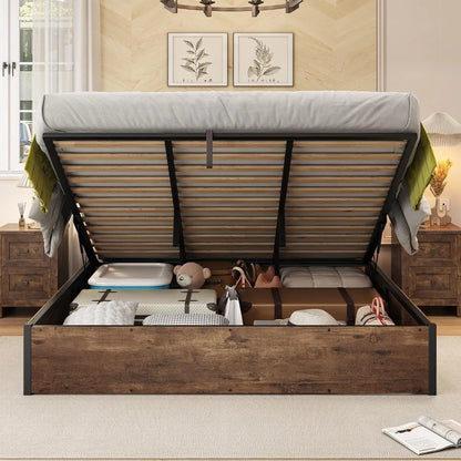 Lift-Up Bed with Storage