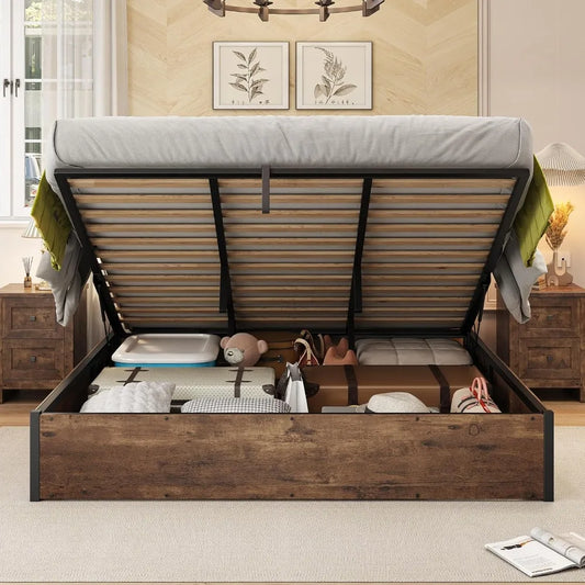 Lift-Up Bed with Storage