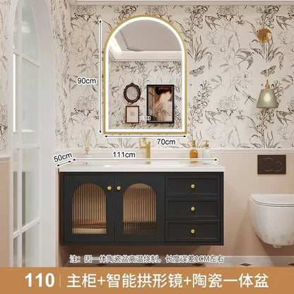 European Retro Washbasin Bathroom Vanity