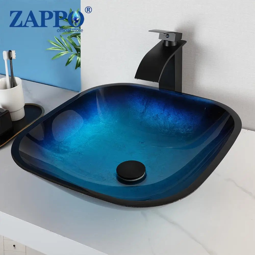 Bathroom Vessel Sink with Waterfall