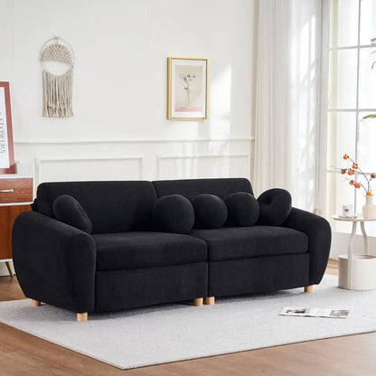 Modern Chenille Upholstered Sectional Couches