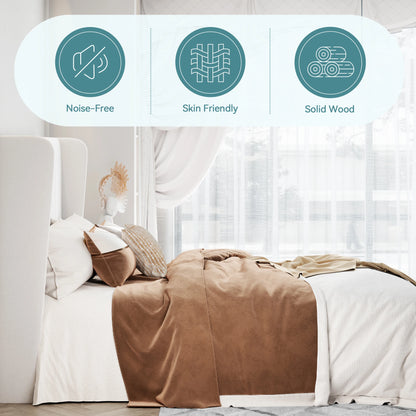 Velvet Upholstered Bed Frame