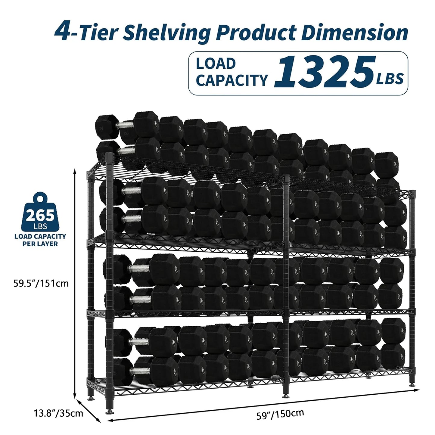 Heavy Duty Storage Shelves, Adjustable