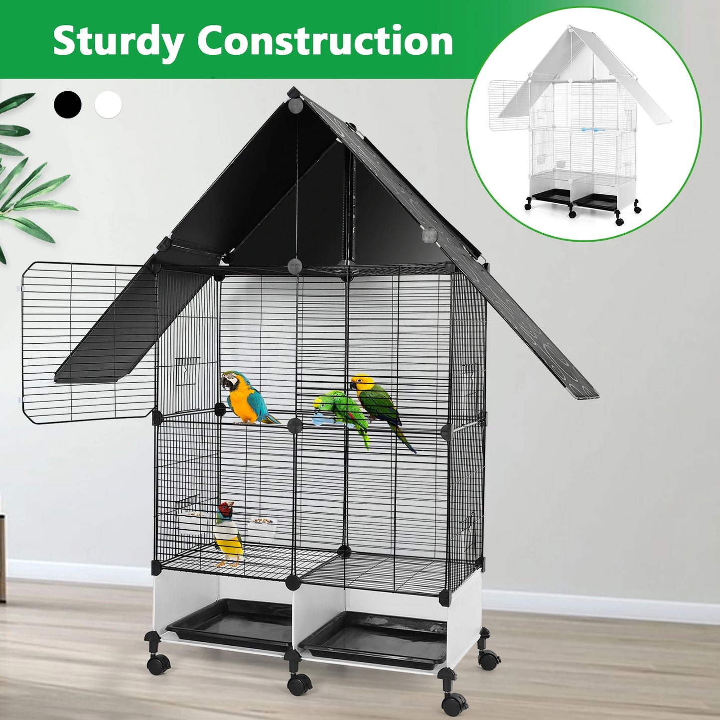 2 Tier Large Bird Cage