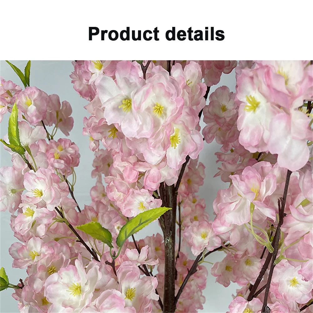 Tall Potted Faux Cherry Blossom Tree