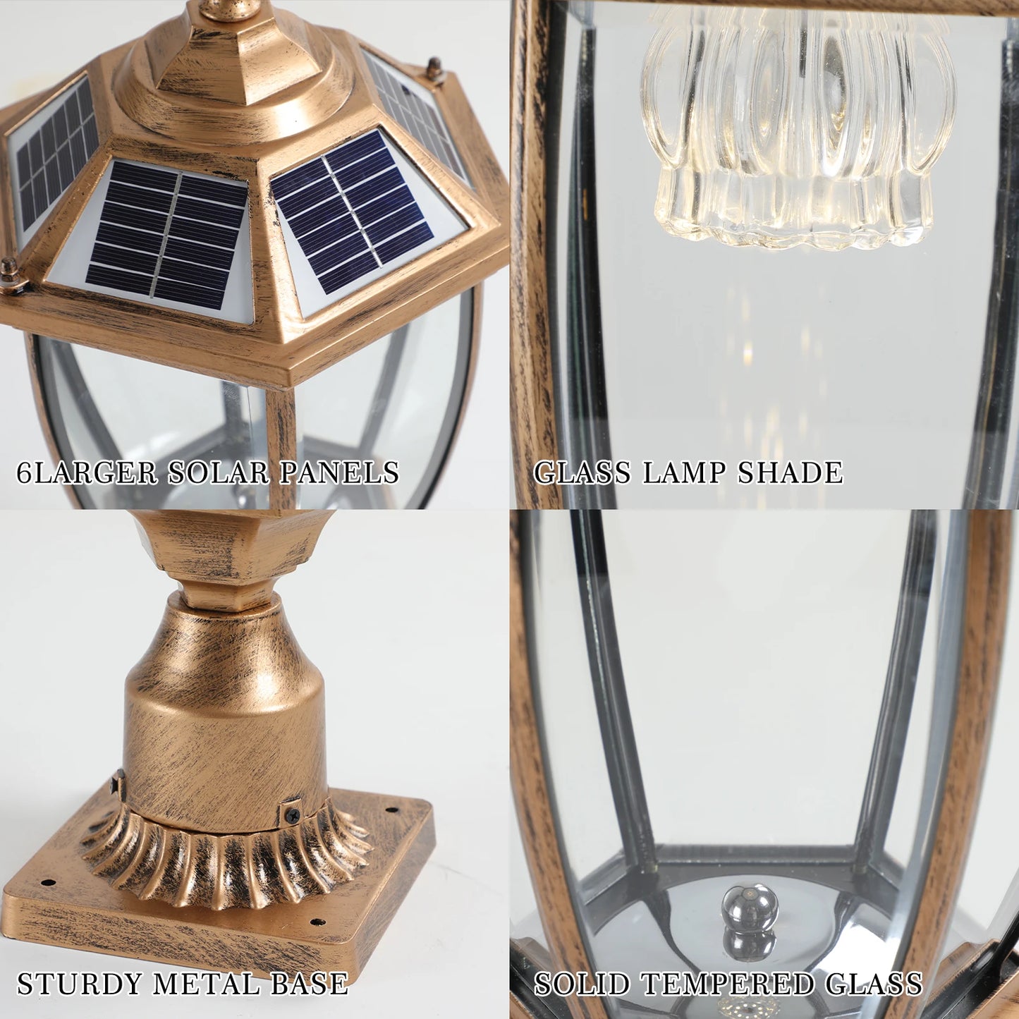 Solar Post Lamp with Automatic On/Off