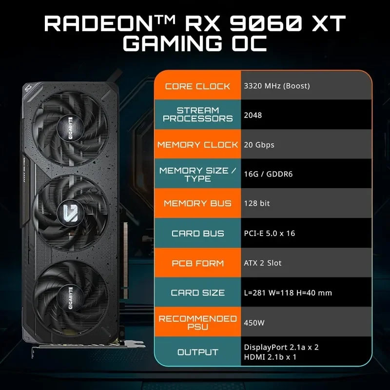 Gaming OC 16G Graphics Card, OC-16GD Video Card