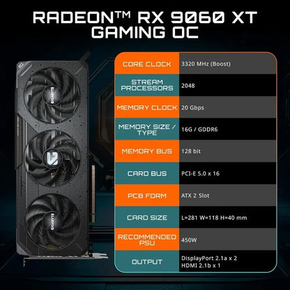 Gaming OC 16G Graphics Card, OC-16GD Video Card