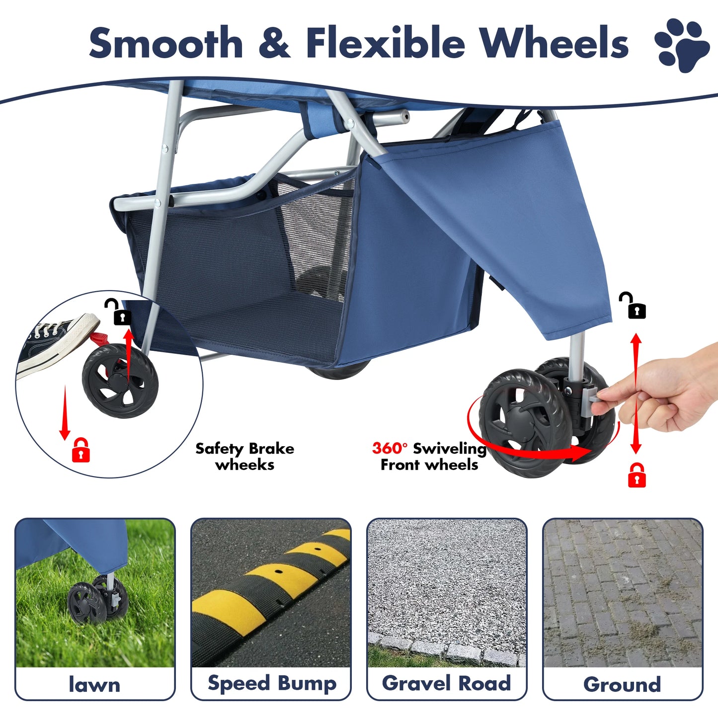 Foldable Pet Stroller