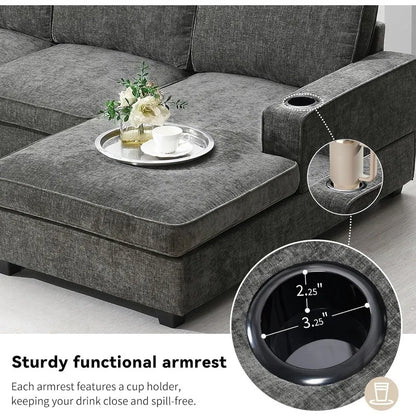 Modern U Shaped Cloud Couch Set
