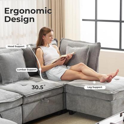 U-Shaped Oversized Sectional Couch