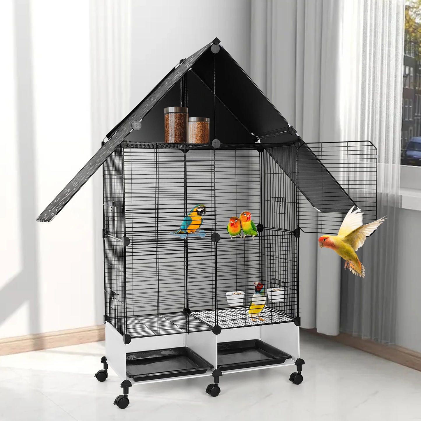 2 Tier Large Bird Cage